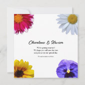 Bloom Wedding Save The Date (Rückseite)