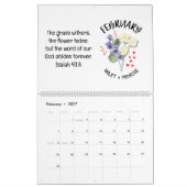 BLOOM WHERE PLANTED 2026 Christian Birth Month  Kalender (Feb 2027)