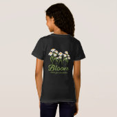 Bloom Where You Are Planted - Daisy Flower Quote D T-Shirt (Schwarz voll)