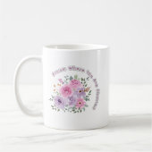 Bloom Where You Are Planted Floral Motivational Qu Kaffeetasse (Links)