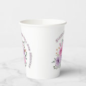 Bloom Where You Are Planted Floral Motivational Qu Pappbecher (Links)