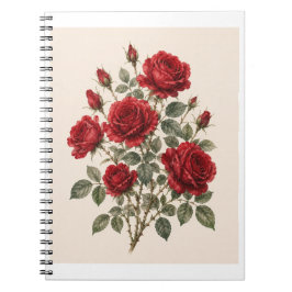 Bloom Where You Are Planted | Vintage Rose Botanic Notizblock