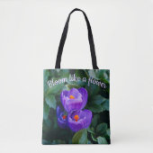 Bloom wie ein Blume-Foto Tasche (Vorderseite)