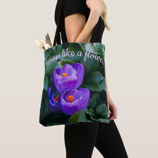 Bloom wie ein Blume-Foto Tasche (Von Nahem)