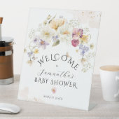 Bloom Wildblume Rustic Baby Dusche Empfang Sockelschild (In Situ)