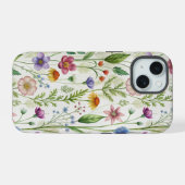 Bloom Wildflowers iPhone 15 Hülle (Rückseite (Horizontal))