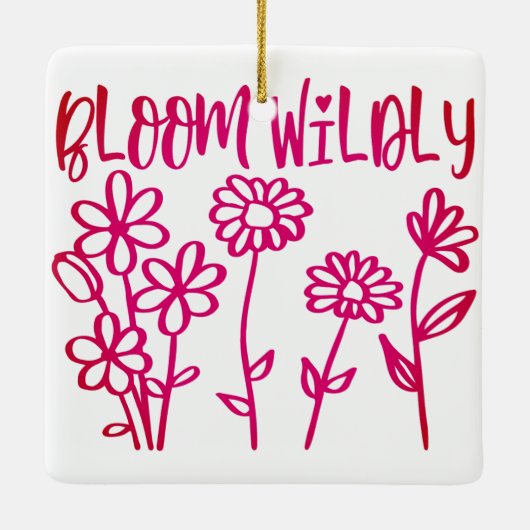 BLOOM WILDLY [2] KERAMIKORNAMENT (Rückseite)