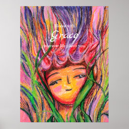 Bloom With Grace Art Poster für sie