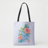 🌸👜 „Bloom with Grace“-Einkaufstasche Tasche (Vorderseite)