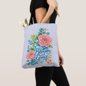 🌸👜 „Bloom with Grace“-Einkaufstasche Tasche (Von Nahem)
