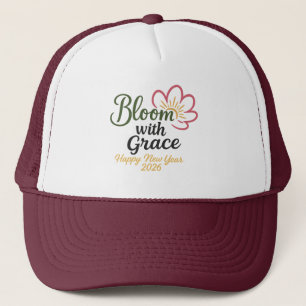 Bloom with Grace Hut Frohes Neues Jahr 2026 Truckerkappe
