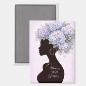 Bloom With Grace Inspirational Magnet  (Vorderseite/Rückseite)