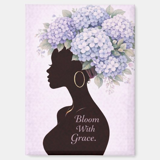Bloom With Grace Inspirational Magnet (Vorderseite)