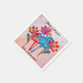 Bloom with Grace Napkins: Mushroom Inspiriert Serviette (Ecke)