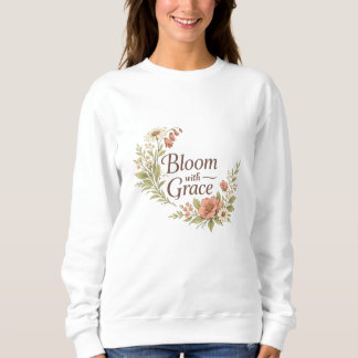 Bloom With Grace Vintage-Botanik-Sweatshirt für Da Sweatshirt