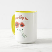 "Bloom with Hope - Spring Blume Tasse" Tasse (Vorderseite Links)