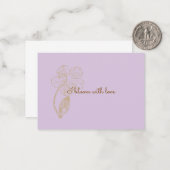  Bloom with Love Positive Affirmation Mitteilungskarte (Vorderseite/Rückseite Beispiel)