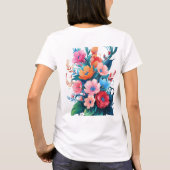 Bloom with Style - Schöne Blume T-Shirt (Rückseite)