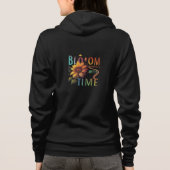 "Bloom with Time" T - Shirt Full-Zip Hoodie (Rückseite)