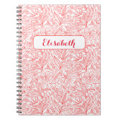 Bloom, wo du gepflanzt bist: Ein rotes Personalisi Notizblock (Vorderseite)