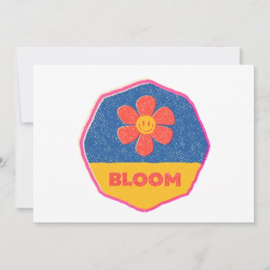 "Bloom" wo du gepflanzt bist! Einladung (Vorderseite)