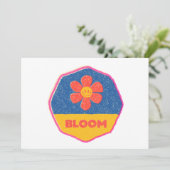 "Bloom" wo du gepflanzt bist! Einladung (Stehend Vorderseite)