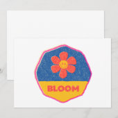"Bloom" wo du gepflanzt bist! Einladung (Vorne/Hinten)
