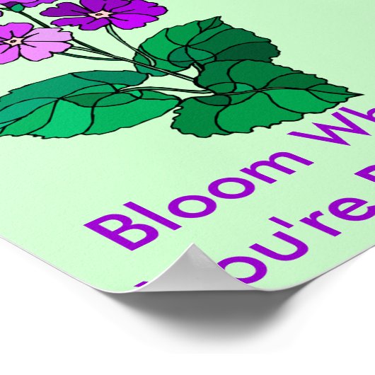 Bloom, wo du Planet bist Poster (Ecke)