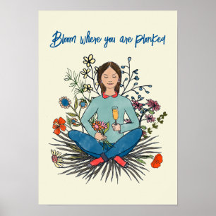 Bloom, wo du plonken gürtelmädchenhaften Spaß Poster