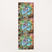 Bloom Wo gepflanzte türkisfarbene Kaktus Fotografi Yogamatte (Vorderseite)