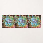 Bloom Wo gepflanzte türkisfarbene Kaktus Fotografi Yogamatte (Vorderseite (Horizontal))