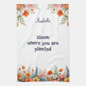 Bloom wo Sie gepflanzt sind Blumengarten Lover's Geschirrtuch (Vertikal)