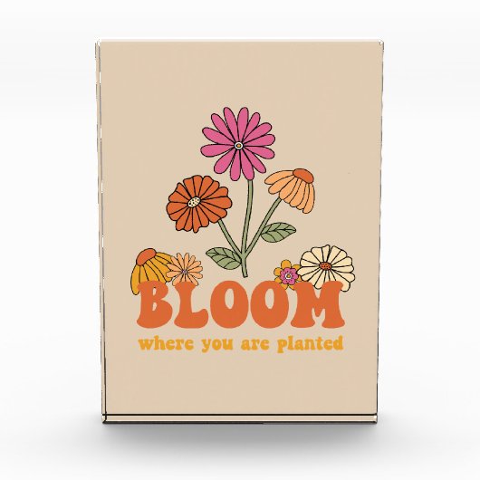 Bloom Wo Sie gepflanzt sind Fotoblock (Vorderseite)