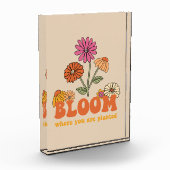 Bloom Wo Sie gepflanzt sind Fotoblock (Links)