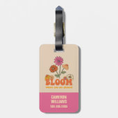 Bloom Wo Sie gepflanzt sind Gepäckanhänger (Rückseite vertikal)