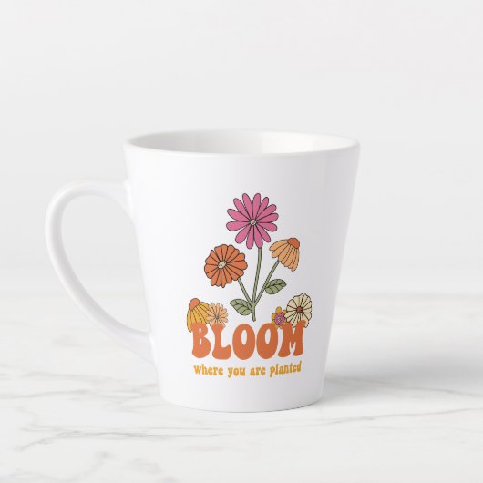 Bloom Wo Sie gepflanzt sind Milchtasse (Links)