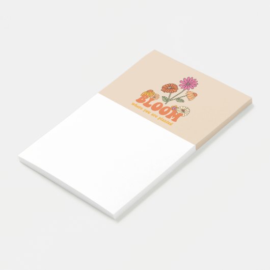 Bloom Wo Sie gepflanzt sind Post-it Klebezettel (angewinkelt)