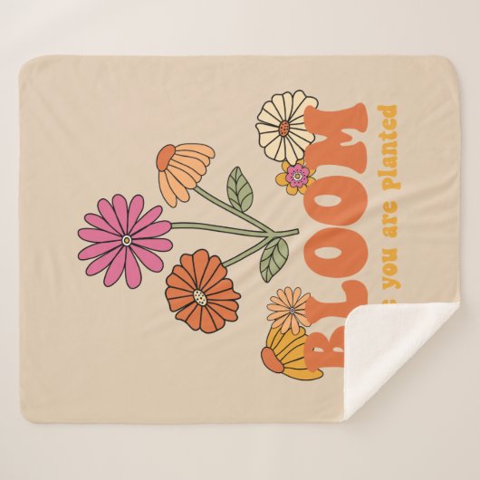 Bloom Wo Sie gepflanzt sind Sherpadecke (Vorderseite (Horizontal))