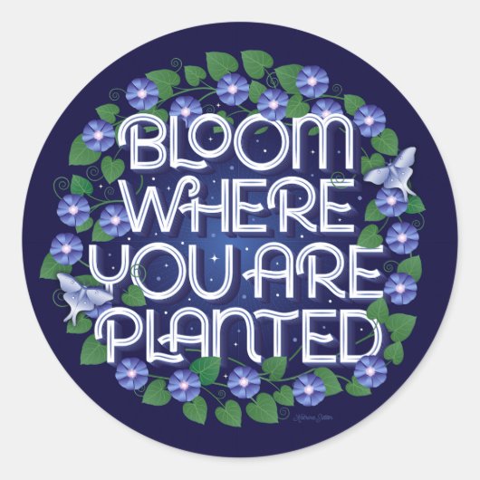Bloom wo Sie gepflanzt sind / Stickers (Vorderseite)