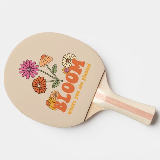 Bloom Wo Sie gepflanzt sind Tischtennis Schläger (Seitenansicht)