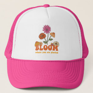 Bloom Wo Sie gepflanzt sind Truckerkappe