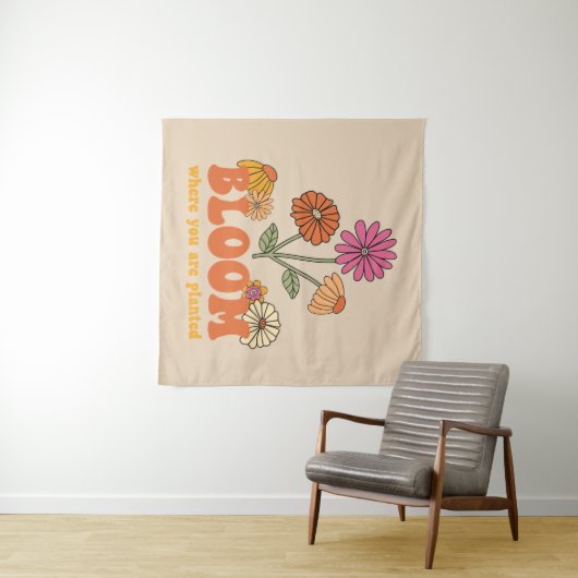 Bloom Wo Sie gepflanzt sind Wandteppich (Beispiel (Horizontal))