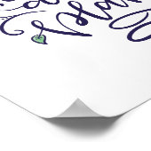 Bloom wo Sie gepflanzt werden, Handschrift Poster (Ecke)