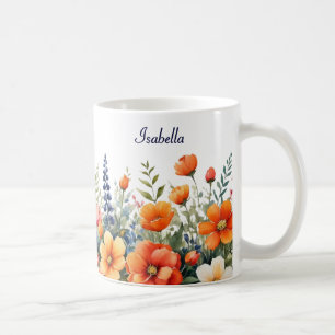 Bloom, wo Sie gepflanzte Gartenpflanzen Blume sind Kaffeetasse