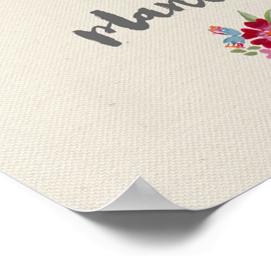 Bloom, wo Sie gepflanztes Poster sind (Ecke)