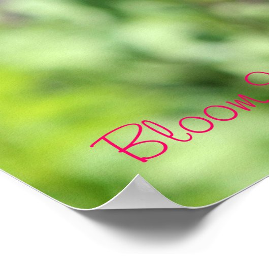 Bloom, wo Sie Plakat gepflanzt sind (Ecke)