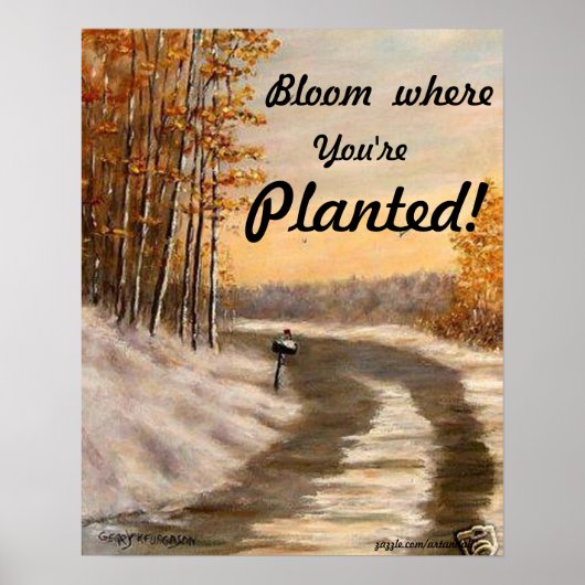 "BLOOM WO SIE PLANEN POSTER (Vorne)