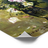 "BLOOM WO SIE PLANEN ROSE POSTER" POSTER (Ecke)