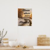 "BLOOM WO SIE PLANEN SIND POSTER (Küche)