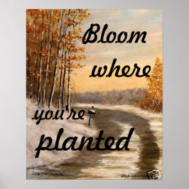 "BLOOM WO SIE PLANEN SIND POSTER